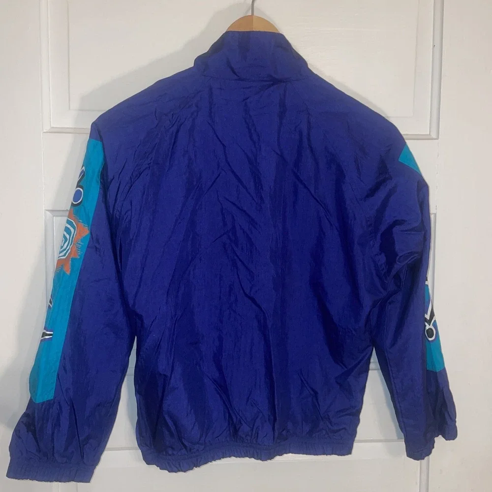 Vintage Umbro Warm Up Jacket Windbreaker Soccer Purple Teal Youth Medium‎